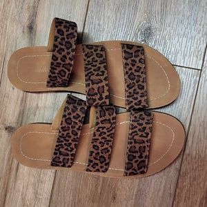 Women's cheetah sandals